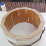 glueing stave shell snare drum