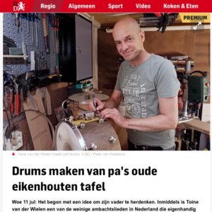 Tone Drums in het Brabants Dagblad!